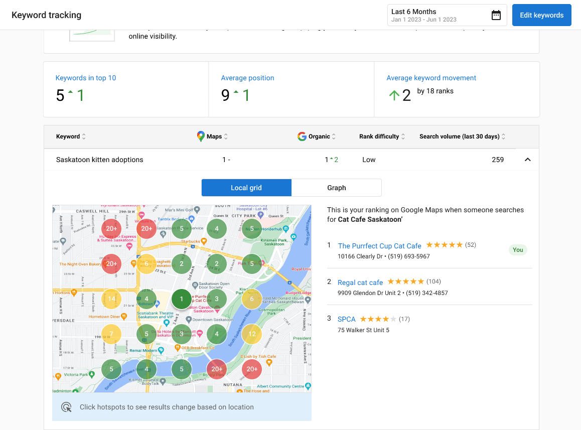 Comprehensive analytics and competitor insights feature demonstration